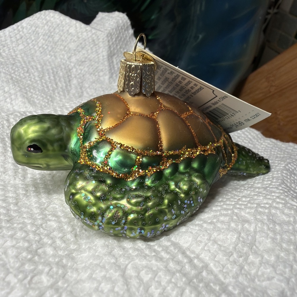 Old World Christmas Green Sea Turtle NWT 🐢